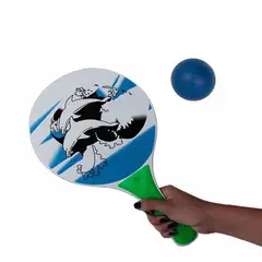 GENERICO - Raquetas Playa Paletas X 2 + Pelota Madera Agarre Plástico