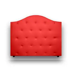 MAGIC CLASS - CABECERO DE LUJO ROUND DE PISO140x130 MICROFIBRA ROJO