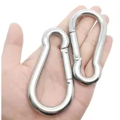 GENERICO - Mosquetón Con Seguro Automático de Gancho 12 cm Alpinista