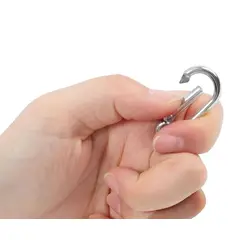 GENERICO - Mosquetón Con Seguro Automático De Gancho 4 Cm Alpinista