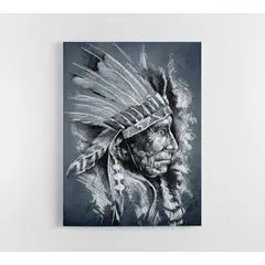 TAYRONA STORE - Cuadro En Lienzo Para Habitaciones Indio Vintage 04 30x40cm