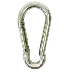 GENERICO - Mosquetón Con Seguro Automático de Gancho 10 cm Alpinista