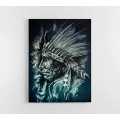 TAYRONA STORE - Cuadro En Lienzo Para Habitaciones Indio Vintage 05 60x80cm