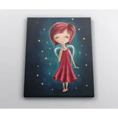 TAYRONA STORE - Cuadro En Lienzo Para Habitaciones Niña Fantasia 194 60x80cm