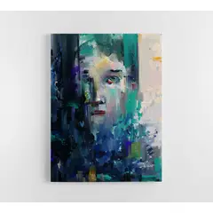 TAYRONA STORE - Cuadro En Lienzo Para Habitaciones Pintura Mujer 11 75x100cm