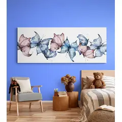 TAYRONA STORE - Cuadro En Lienzo Para Habitaciones Mariposas 162 125x50cm