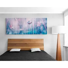 TAYRONA STORE - Cuadro En Lienzo Para Habitaciones Mariposas 255 125x50cm