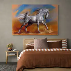 TAYRONA STORE - Cuadro En Lienzo Para Habitaciones Caballos 097 150x100cm