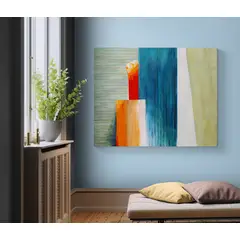 TAYRONA STORE - Cuadro En Lienzo Para Habitaciones Pintura Abstracta 159 50x40cm