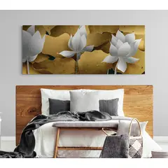 TAYRONA STORE - Cuadro En Lienzo Para Habitaciones Flores 485 150x60cm