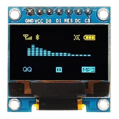 GENERICO - Display Pantalla Lcd Oled I2c 0.96" 12864 Arduino 7 pines