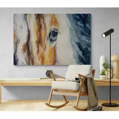 TAYRONA STORE - Cuadro En Lienzo Para Habitaciones Caballo 070 50x35cm