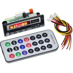 GENERICO - Módulo Radio Fm Usb TF Bluetooth 12V MP3 WMA Control remoto