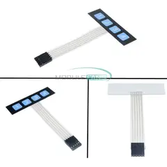 GENERICO - Teclado Matricial 1x4 4x1 De Membrana Para Arduino