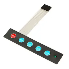 GENERICO - Teclado Matricial 1x5 5x1 De Membrana Con Led Para Arduino