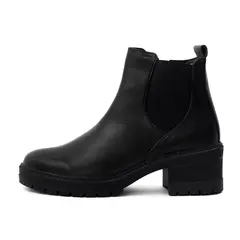 VIAR - Botines Cuero Mujer Chelsy Negro