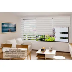 NOVELTY HOME - Set x 2 Cortina Elegance Blanco 100x180 cm