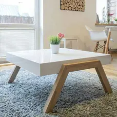 GENERICO - Mesa de Centro Primavera BlancoNatural
