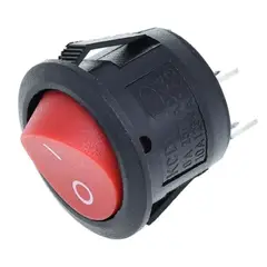 GENERICO - Suiche Redondo On Off 2 Pines Kcd1 T125 6A 250V 10A 125V