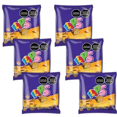 GENERICO - Flips Dulce De Leche Bolsa X 120 Gramos X 6 Unidades