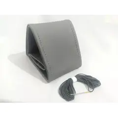 GENERICO - Forro Protector Timon Carro Vinilcuero Kit Gris Hilo Gris