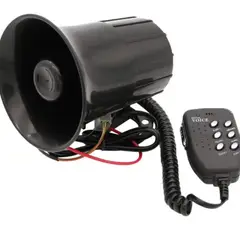 GENERICO - Pito Carro Perifoneo 6 Sonidos megáfono Policía Ambulancia