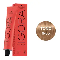 SCHWARZKOPF - Tinte Igora Royal 9-65 Rubio Muy Claro Marrón Dorado