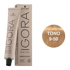 SCHWARZKOPF - Tinte Igora Royal 9-50 Rubio Muy Claro Dorado Natural