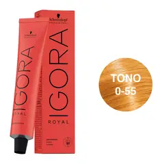 SCHWARZKOPF - Tinte Igora Royal 0-55 Tono Mezcla Dorado