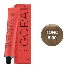 SCHWARZKOPF - Tinte Igora Royal 8-00 Rubio Claro Natural Intenso