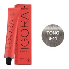 SCHWARZKOPF - Tinte Igora Royal 8-11 Rubio Claro Ceniza Intenso