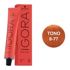 SCHWARZKOPF - Tinte Igora Royal 8-77 Rubio Claro Cobre Intenso
