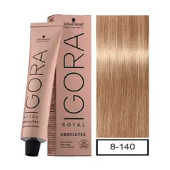 SCHWARZKOPF - Tinte Igora Royal 8-140 Rubio Claro Ceniza Beige Natural