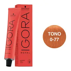 SCHWARZKOPF - Tinte Igora Royal 0-77 Tono Mezcla Cobre