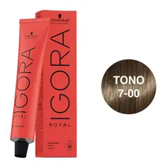 SCHWARZKOPF - Tinte Igora Royal 7-00 Rubio Medio Natural Intenso