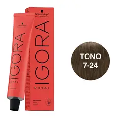 SCHWARZKOPF - Tinte Igora Royal 7-24 Rubio Medio Humo Beige