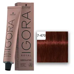 SCHWARZKOPF - Tinte Igora Royal 7-470 Rubio Medio Beige Cobrizo Natural