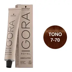 SCHWARZKOPF - Tinte Igora Royal 7-70 Rubio Medio Cobre Natural