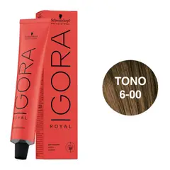 SCHWARZKOPF - Tinte Igora Royal 6-00 Rubio Oscuro Natural Intenso