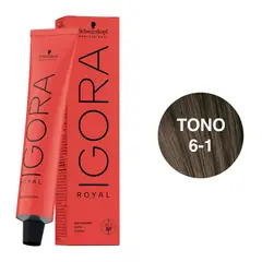 SCHWARZKOPF - Tinte Igora Royal 6-1 Rubio Oscuro Ceniza