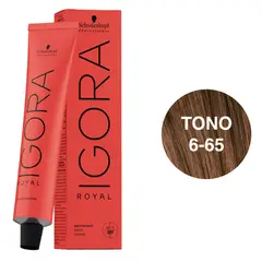 SCHWARZKOPF - Tinte Igora Royal 6-65 Rubio Oscuro Marrón Dorado