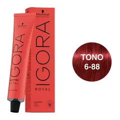 SCHWARZKOPF - Tinte Igora Royal 6-88 Rubio Oscuro Rojo Intenso