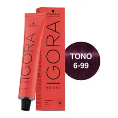 SCHWARZKOPF - Tinte Igora Royal 6-99 Rubio Oscuro Violeta Intenso