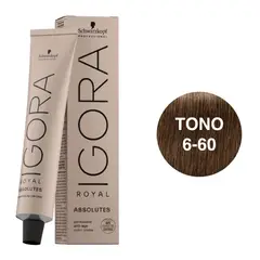 SCHWARZKOPF - Tinte Igora Royal 6-60 Rubio Oscuro Marrón Natural