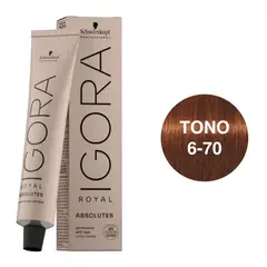 SCHWARZKOPF - Tinte Igora Royal 6-70 Rubio Oscuro Cobre Natural