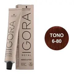 SCHWARZKOPF - Tinte Igora Royal 6-80 Rubio Oscuro Rojo Natural
