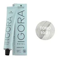 SCHWARZKOPF - Tinte Igora Royal 10-21 Rubio Platino Humo Ceniza