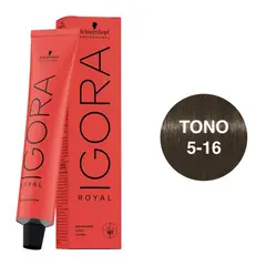 SCHWARZKOPF - Tinte Igora Royal 5-16 Castaño Claro Ceniza Marrón