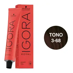 SCHWARZKOPF - Tinte Igora Royal 3-68 Castaño Oscuro Marrón Rojizo