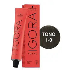 SCHWARZKOPF - Tinte Igora Royal 1-0 Negro Natural